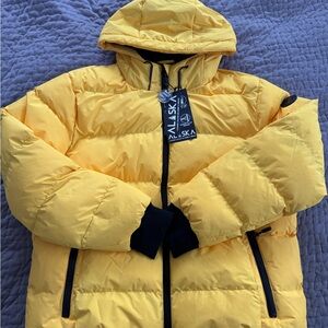 Men's Yellow Puffer Jacket